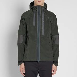Y-3 NYLON RIB HOODED JACKET